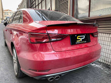 Schwarz Spoilerlippe Heckspoiler Hecklippe Spoiler für AUDI A3 8V Limo S Line 13-20 sp8