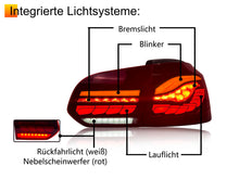 NEU LED Rückleuchten Rücklicht Heckleuchten Fahrlicht Rot Rauch für VW Golf 6 08-13 Sequenzieller