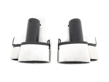 NEU Silber Auspuffblende Endrohre Blenden Passend für AUDI BMW Mercedes Universal 72-75mm et281