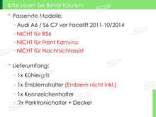Wabengrill Kühlergrill Grill Schwarz für Audi A6 S6 C7 4G Limo Avant S Line 2011-2014