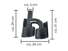 NEU Schwarz Auspuffblenden Auspuff Endrohr für Mercedes Benz W221 W211 W204 C218 R171 et250