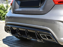 Heckdiffusor + Chrom Auspuffblenden für Mercedes A Klasse W176 A45 AMG Line 2015-2018