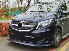 Diamantgrill Kühlergrill Front Grill Schwarz & Silber für Mercedes V-Klasse W447 2014-2019 Vor MOPF