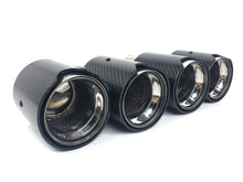 Carbon Duplex Sportauspuff Auspuffblenden Endrohre Passend für AUDI BMW VW Universal 57-61mm et241
