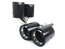 Carbon Duplex Sportauspuff Auspuffblenden Endrohre Passend für AUDI BMW VW Universal 57-61mm et241