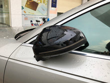 Spiegelkappen Außenspiegel Abdeckung Schwarz Glanz für Audi AUDI A4 B9 ab 2015 A5 F5 ab 2017 MIT SIDEASSIST mc72