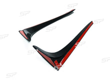 Heckspoiler Seiten Spoiler Flaps GTI Style Vertikale Schwarz für VW GOLF 7 VII TSI TDI ab 2014
