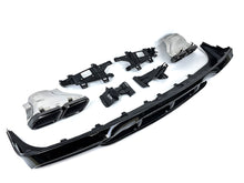 Heckdiffusor Auspuff Schwarz für Mercedes CLS Diffusor W218 C218 AMG Line 15-18 Facelift