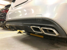 Diffusor Heckdiffusor + Auspuff Chrom für Mercedes Benz C Klasse W205 S205 C43 AMG Line di15