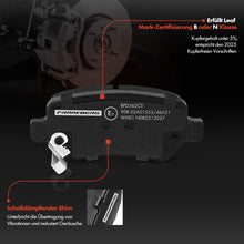 Bremsscheiben Bremsbeläge Hinten Ø264mm für Opel Astra H Combo Meriva A 4-Loch