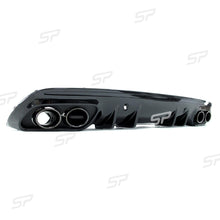 Heckdiffusor Diffusor Auspuff Endrohr Schwarz für Mercedes W205 S205 AMG Line 14-21 di26