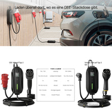 Typ 2 Ladekabel CEE 11kw 6-16A 7M Mobile Wallbox für Elektroautos Hybrid E-Auto