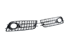 Nebelscheinwerfer Gitter Blenden Lüftungsgitter Schwarz für Audi A4 B8 S Line 2007-2011