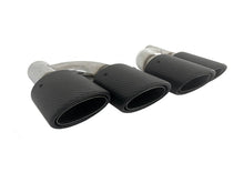 Matt Carbon Duplex Sportauspuff Auspuffblenden Endrohre Passend für AUDI BMW VW Universal 48-52mm et259