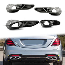 Auspuffblenden Auspuff Endrohr für Mercedes Benz S Klasse W222 mit AMG Line Facelift ab 2018 et253