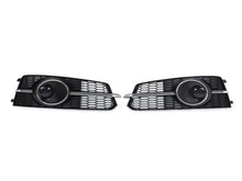 Lüftungsgitter Nebelscheinwerfer Blenden Gitter Grill Chrom für Audi A6 C7 S Line S6 2015-2018 mit ACC