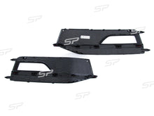 Lüftgitter Nebelscheinwerfer Blenden mit ROT Leisten für Audi A4 S4 B8.5 S-Line 2012-2015