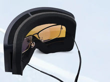 OTG Skibrille Snowboard Brille mit Anti-Rutsch-Band für Damen Herren Zylinder Verspiegelt Magnet-Wechselsystem