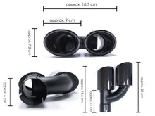 Heckdiffusor Diffusor + Auspuffblenden Schwarz für Audi A4 Avant B9 S Line 2015-2019