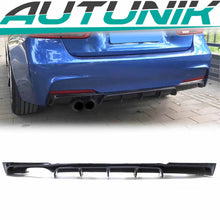 Heckdiffusor Diffusor Doppelrohr Schwarz Passend für BMW 3er F30 2011-2019