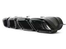 C63s Optik Heckdiffusor Diffusor Endrohre Schwarz für Mercedes W205 S205 Seriens.