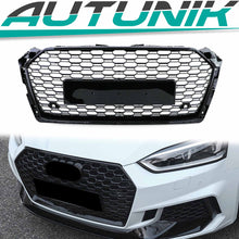 Wabengrill Kühlergrill Grill Sport Schwarz Glanz für AUDI A5 F5 2016 2017 2018 2019