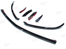 Frontansatz Front Splitter Spoiler Schwarz für Mercedes Benz A Kl. W177 V177 AMG Line ab 2018 pz6