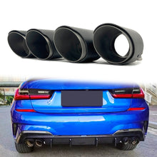 Matt Carbon Duplex Sportauspuff Auspuffblenden Endrohre Passend für AUDI BMW Benz Universal 58-62mm et255