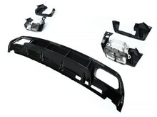 Schwarz Heckdiffusor + Auspuffblenden für Mercedes Benz A-Klasse W176 AMG Line A180 A200 2015-2018 di17