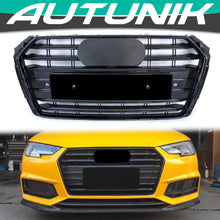 Grill Kühlergrill Schwarz für Audi A4 S4 B9 Limo Avant S-Line 15-19 fg225