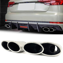 Silber Auspuffblende Endrohre Blenden Passend für AUDI BMW Mercedes Universal 60-63mm et264