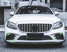 Nebelscheinwerfer Blenden Flaps Schwarz für Mercedes C-Klasse W205 S205 AMG Line 2019-2021