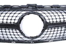 Schwarz Diamantgrill Kühlergrill Grill für Mercedes Benz C-Klasse W205 C205 A205 S205 C43 AMG 2014 - 03/2018 pz128