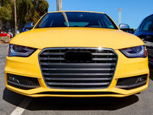 Lüftgitter Nebelscheinwerfer Blenden mit ROT Leisten für Audi A4 S4 B8.5 S-Line 2012-2015