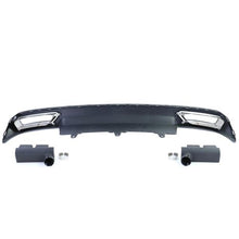 Diffusor Heckdiffusor + Auspuffblenden Schwarz für Audi A6 C7 4G TDI TFSI FSI 2010-2014 Serien.