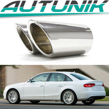 Chrom Auspuffblenden Endrohre Blenden Passend Für 65mm Rundes Rohr AUDI A3 8P 8V A1 8X TT BMW 4er F32 F33 F36 5er F10 F11 Universal