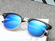 UV400-Schutz Sonnenbrille Groß Brille Runde Reisenbrille für Damen Herren Fahren Angeln