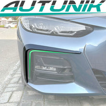 Front Stoßstange Aero Flaps Flossen Passend für BMW 4er G22 G23 M Sport Paket 21+