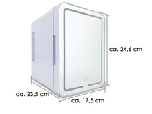 2 In 1 Mini Kühlschrank Kleiner Kühlschrank Schrankbox 6L Mit Spiegel für Auto Büro Camping Outdoor