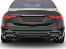 Diffusor Heckdiffusor + Auspuffblenden Schwarz für Mercedes S Klasse W223 AMG Line Bs Style 21-24