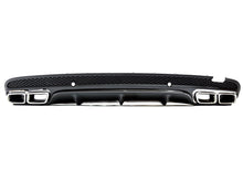 Diffusor Heckdiffusor + Auspuff Chrom für Mercedes Benz C Klasse W205 S205 C43 AMG Line di15