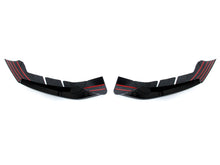 Front Spoiler Splitter Ecken Ansätze Schwarz Passend für BMW 5er G30 G31 M Sport Paket 2017-2020 Vor LCI