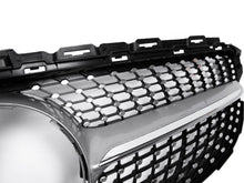 Silber Kühlergrill Grill Diamantgrill für Mercedes C43 AMG C-Klasse W205 A205 S205 C205 2014-2018 pz127