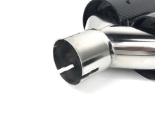 Carbon Duplex Sportauspuff Auspuffblenden Endrohre Passend für AUDI BMW VW Universal 57-61mm et241