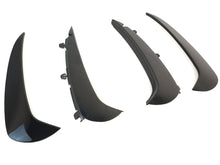 Heck Stoßstange Areo Flaps Flossen Schwarz Glanz für Mercedes GLC X254 AMG-Line ab 2022 pz120