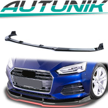 Front Spoiler Lippe Spoilerlippe Stoßstange Schwarz Glanz für Audi A5 F5 Sportback 2016 2017 2018 2019