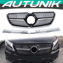 Kühlergrill Front Grill Diamant Schwarz Diamantgrill für Mercedes VITO W447 ab 2019