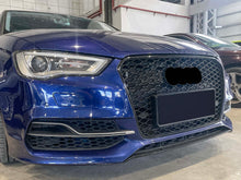 Wabengrill Kühlergrill Grill Schwarz für AUDI A3 8V S3 Vor MOPF 12-16 fg87
