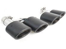 Matt Carbon Duplex Sportauspuff Auspuffblenden Endrohre Passend für AUDI BMW VW Universal 48-52mm et259