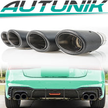 Matt Carbon Duplex Sportauspuff Auspuffblenden Endrohre Passend für AUDI BMW VW Universal 48-52mm et259